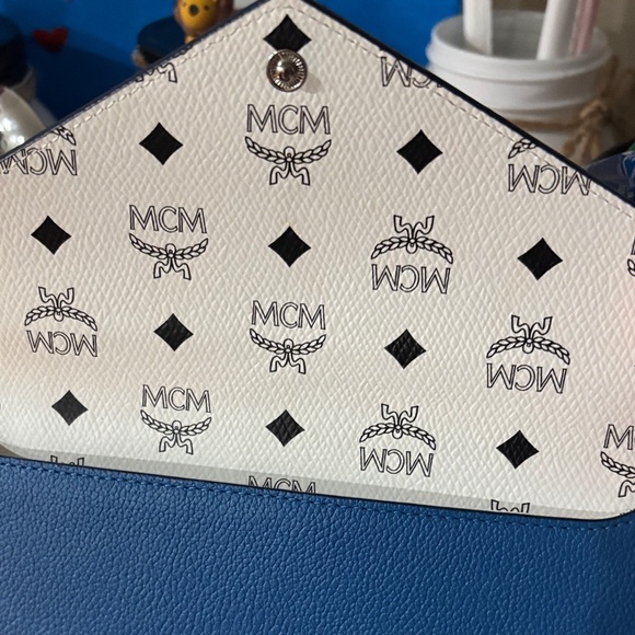 MCM Blue Leather Wallet - Picture 5 of 8